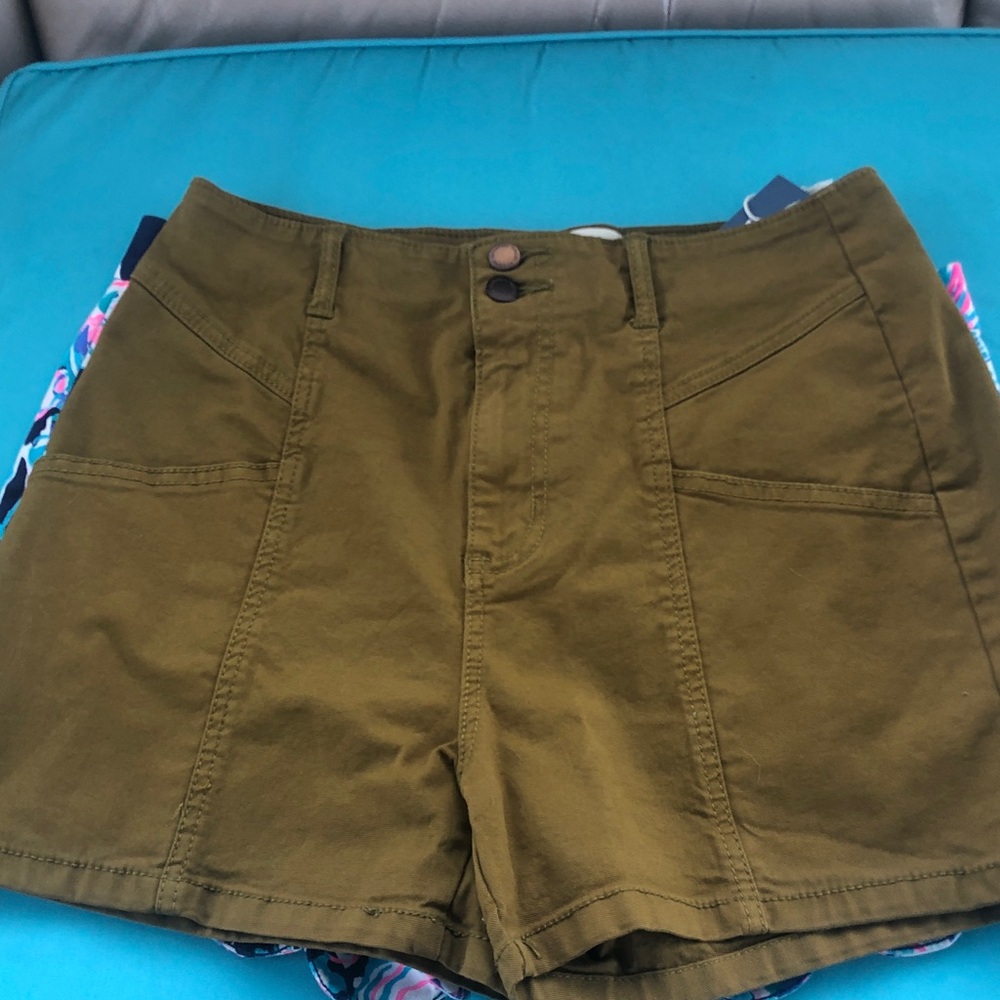 Universal Thread Olive High Waist Utility Shorts